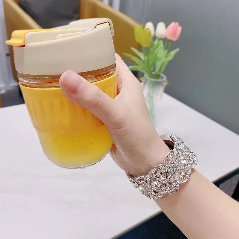 Bling band for Apple Watch Ultra 38mm 40mm 42mm 44mm 41mm 45mm 49mm Diamond metal Wristband Apple Watch Series 8 7 6 SE 5 4 3
