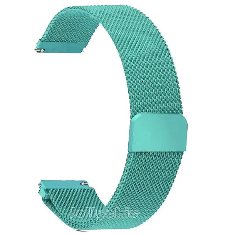 20/22mm Magnetic Milanese Strap for Samsung Galaxy Watch 7 6 5 4 40 44mm Gear S3 Stainless Steel Band for Huawei 4 GT3 Bracelet