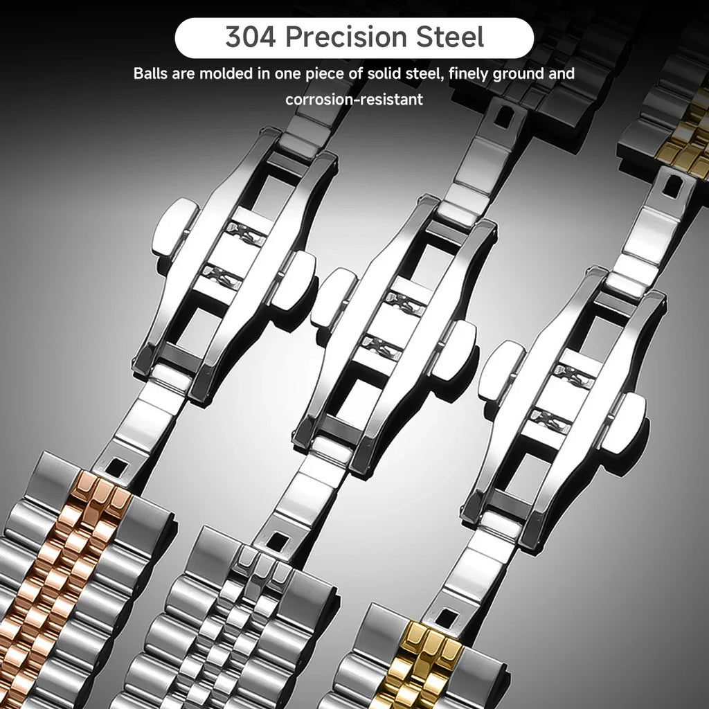 Five Baht Metal Band for Samsung Galaxy Watch Ultra 47mm Comfortable Bracelet For Galaxy Watch Watch 8/Classic 46/44/40mm Correa