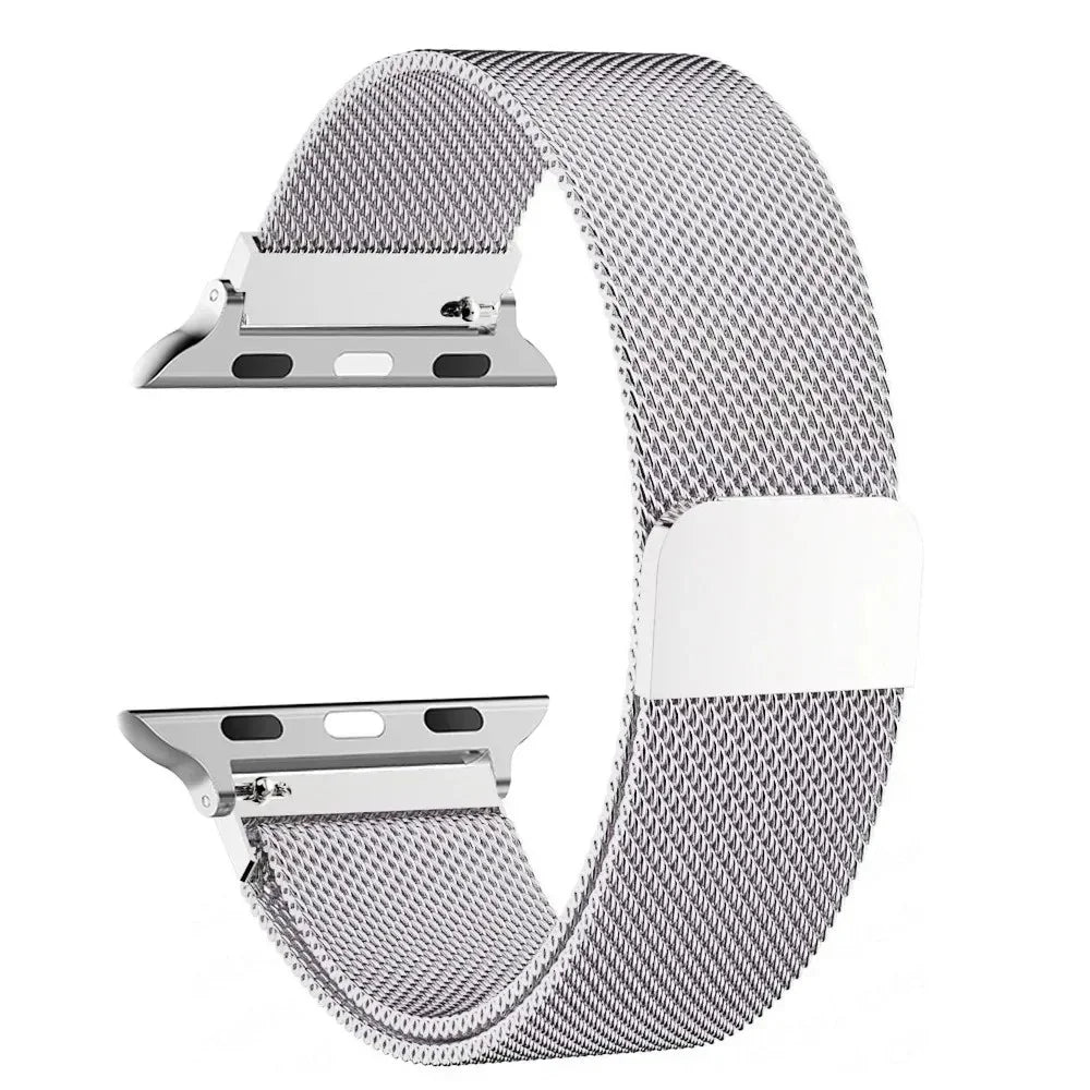 Milanese Loop for Apple Watch band 42mm 44mm 45mm 49mm 38mm 40mm 41mm Stainless Steel Adjustable sport and Leisure bandt
