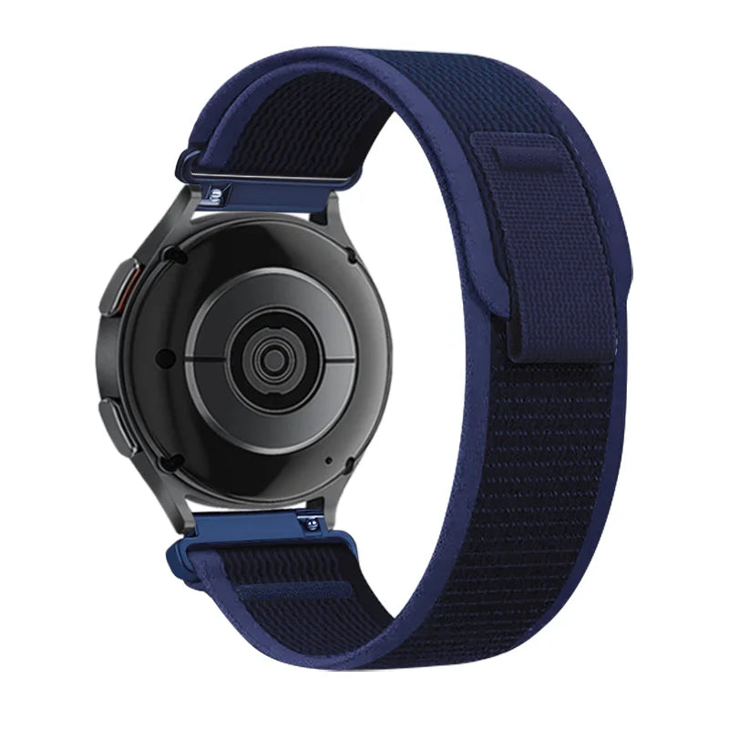 22mm 20mm Nylon Loop Strap for Samsung Galaxy Watch 7 6 5 4 3/Garmin 970 Bracelet Correa Band for Huawei Watch 5 GT5-4 Pro 46mm