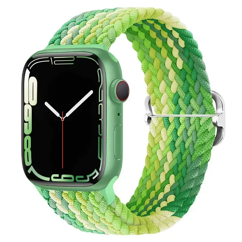 Braided Nylon band for Apple Watch band Ultra 2 49mm Series 10 46mm 42mm 44mm 40mm 41mm Adjustable band Apple Watch 9 8 7 6 SE 5 4
