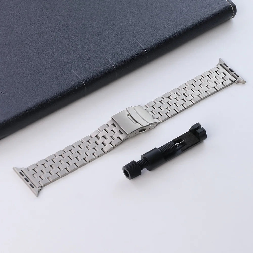 Metal band For Apple Watch 10 46mm Ultra 1 2 49mm band Stainless Steel Correa For Apple Watch 9 8 44mm 45mm SE 3 2 1 42mm band