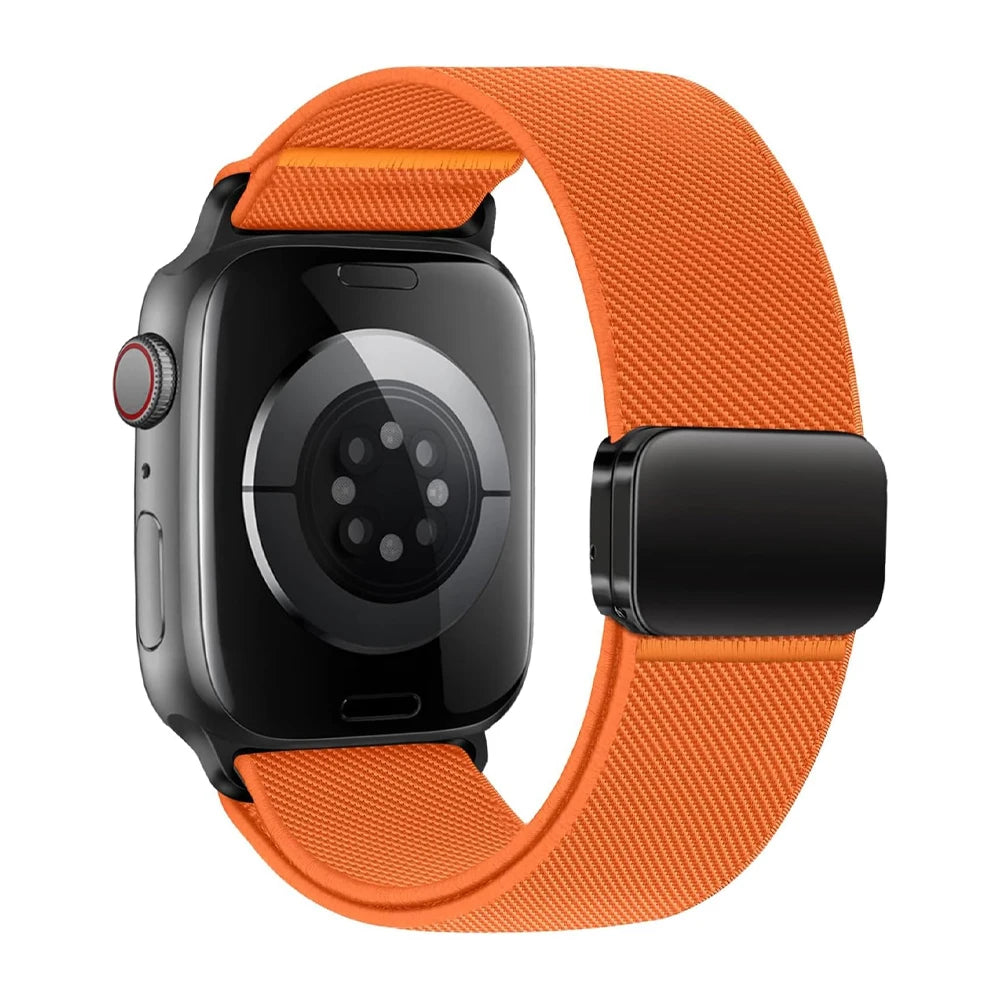 Magnetic Sport band For Apple Watch Ultra 2 band 49mm 45mm 46mm 44mm 42mm 41mm 40mm Nylon Correa band Apple Watch 10 9 8 7 6 5 4 SE