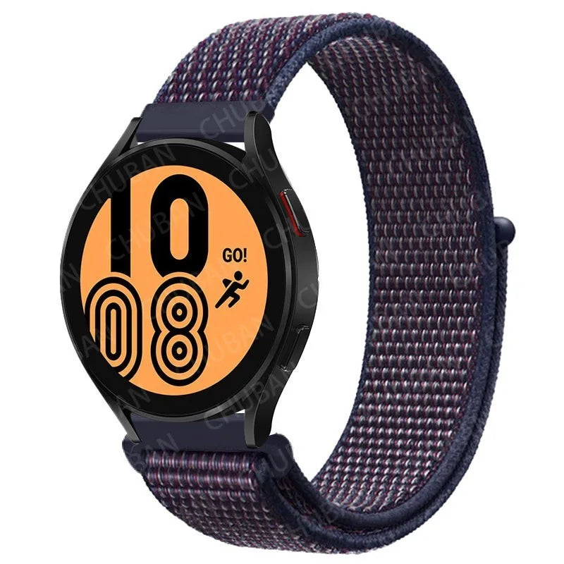 Nylon loop For Samsung Galaxy Watch 6 5 Pro/4/classic/gear s3 frontier/active Sport Bracelet Huawei watch gt2 3 22mm 20mm Strap