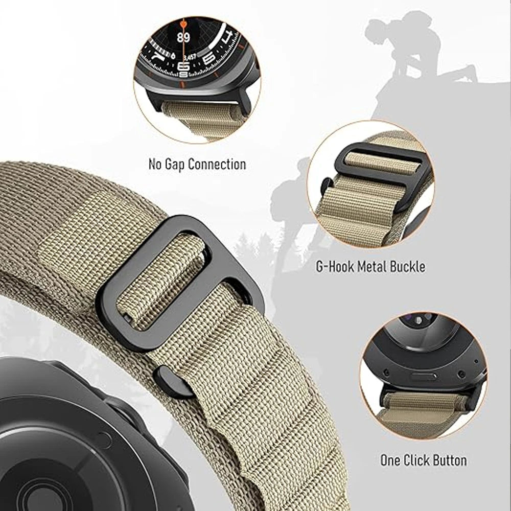 Alpine loop Strap For Samsung Galaxy Watch 8/8 classic/Ultra 47mm 44mm 40mm wristband Sport Bracelet correa Galaxy watch 8 Band