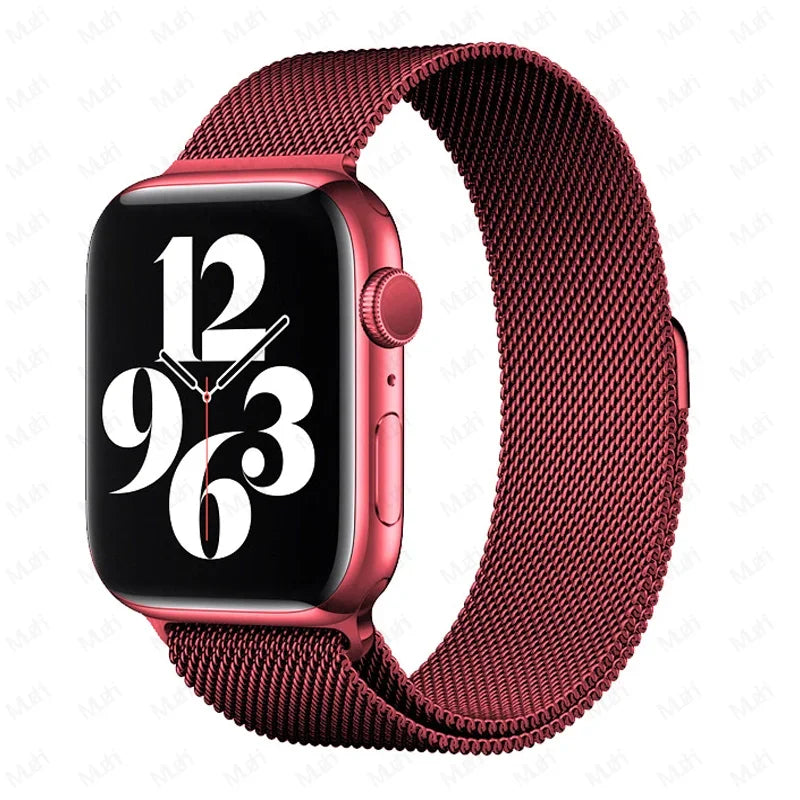Milanese Loop for Apple Watch band 44mm 40mm 45mm 41mm 42mm 38mm 44mm band Ultra 2 49mm metal band Apple Watch Series 9 8 7 6 SE 5 4 3