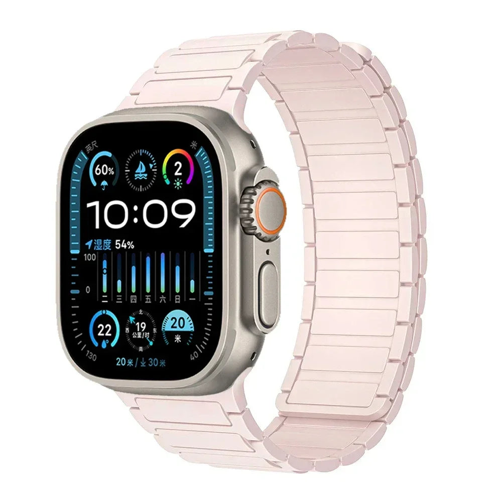 Magnetic Loop band for Apple Watch Ultra 2 1 band 49mm 10 9 8 7 46mm 42mm 45mm 41mm Silicone band Apple Watch 6 5 4 SE 40mm 44mm