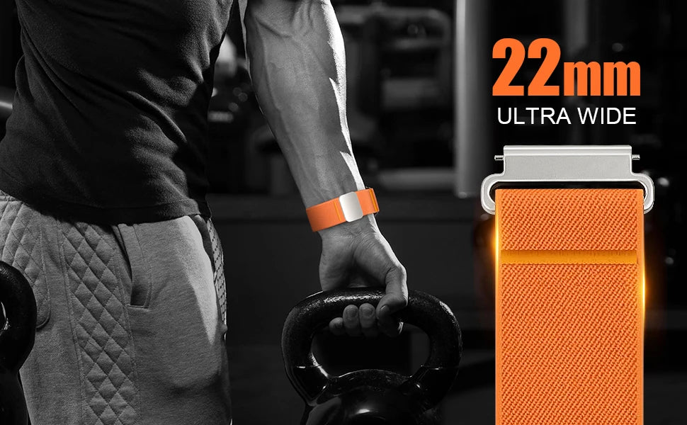 20mm 22mm Universal Watch straps For Amazfit GTR 3/gtr 4/gtr 2/gts 4/Bip 6 Nylon Magnetic Bracelet Amazfit active 2/cheetah band