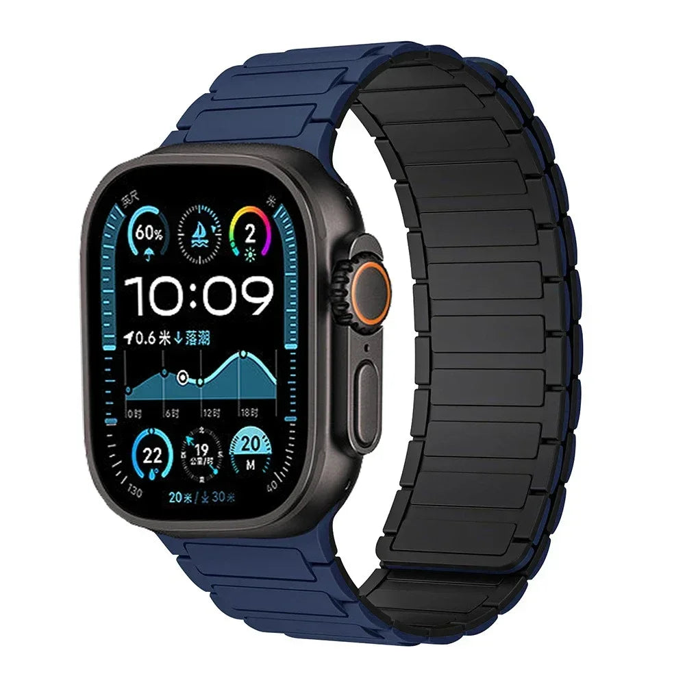 Magnetic Loop band for Apple Watch Ultra 2 1 band 49mm 10 9 8 7 46mm 42mm 45mm 41mm Silicone band Apple Watch 6 5 4 SE 40mm 44mm