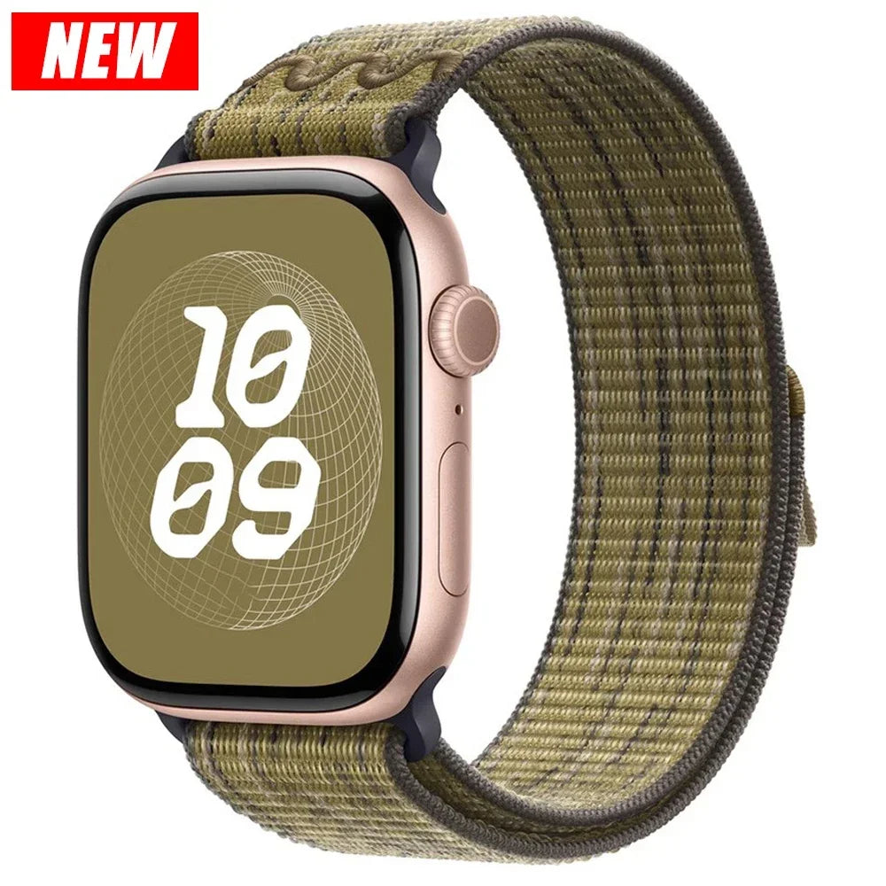 Sport Loop band for Apple Watch band Ultra 2 49mm 45mm 41mm 38mm 44mm Nylon band Apple Watch Series 10 9 8 7 6 5 4 SE 46mm 42mm