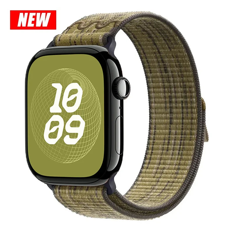 Sport band for Apple Watch band 49mm for Apple Watch S11 S10 9 8 7 6 5 4 3 SE Ultra 2 3 Nylon Loop band 46mm 45mm 44mm 41mm 42mm