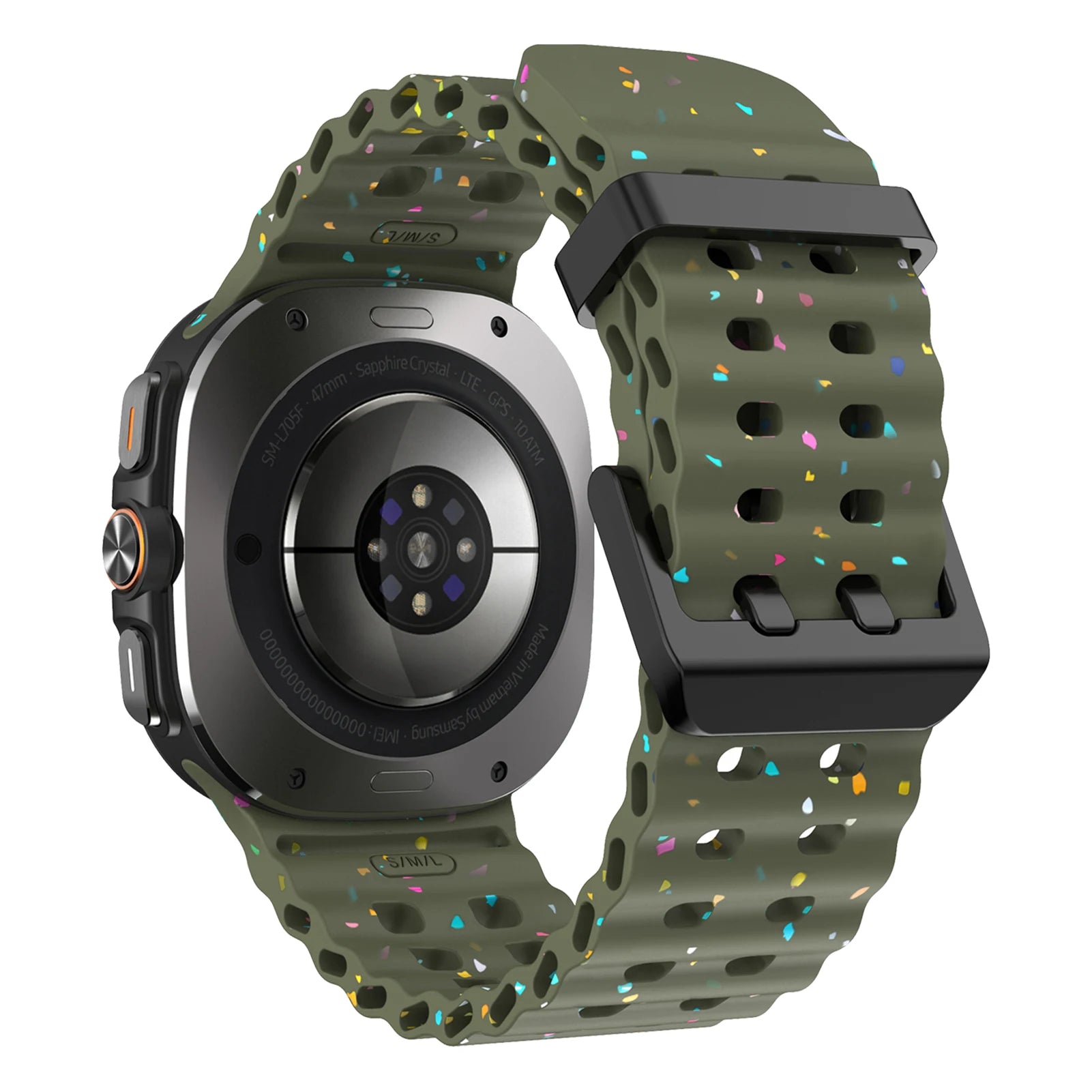 Original Marine for Samsung Galaxy watch Ultra 2 Strap accessories Colorful Sport Bracelet Correa Galaxy watch 7 Ultra 47mm Band