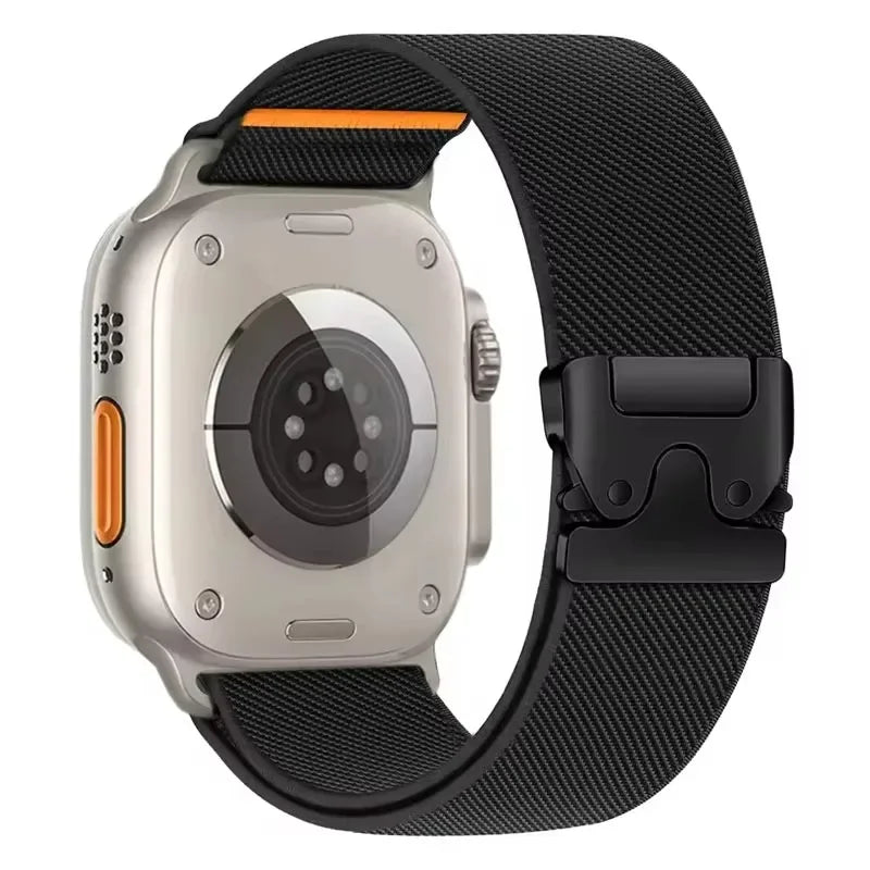 Nylon band for Apple Watch band 46mm 45mm 44mm 49mm 42mm 41mm 40mm Breathable Wristband Apple Watch Series Ultra 11 10 9 8 7 6 5 SE