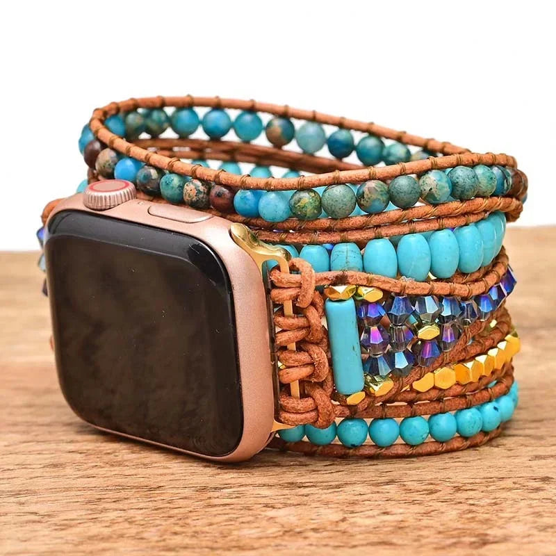 Bohemian band for Apple Watch band 44mm 40mm 42mm 38mm 41mm 45mm Handmade Jewelry bands Apple Watch Series 8 7 6 5 4 3 SE Ultra 49mm
