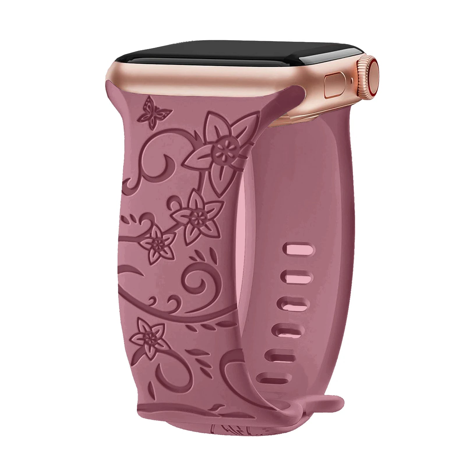 band For Apple Watch band 40mm 44mm 41mm 49mm 45mm 46mm 42mm Silicone Engraved band Apple Watch Series Ultra 2 10 9 SE 8 7 6 5 4