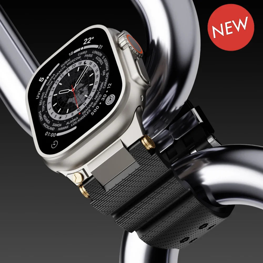 Silicone sport band for Apple Watch Ultra 2 1 49mm Series 10 46mm 9 8 7 45mm Rubber band for Apple Watch 6 5 4 SE 44mm band