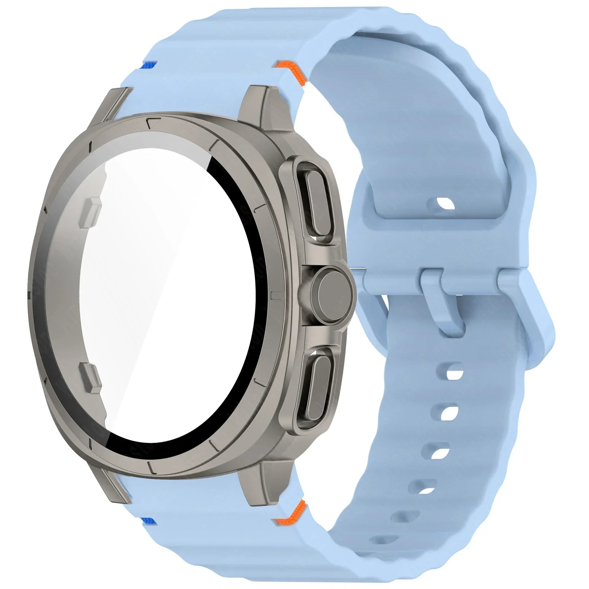 Case+Strap for Samsung Galaxy Watch 7 40mm 44mm Appearance Upgrade Ultra 47mm for Galaxy Watch 7 Sports silicone Bracelet