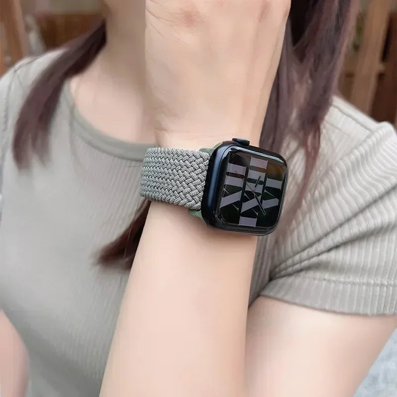 band for Apple Watch band Series 11 10 9 8 7 SE Ultra 3 49mm 46mm 42mm 44mm 45mm 40mm Braided band correa Apple Watch accessories