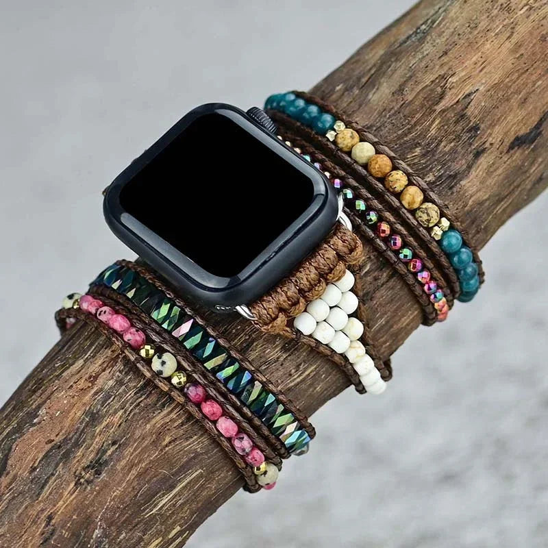 Bohemian band for Apple Watch band 44mm 40mm 42mm 38mm 41mm 45mm Handmade Jewelry bands Apple Watch Series 8 7 6 5 4 3 SE Ultra 49mm
