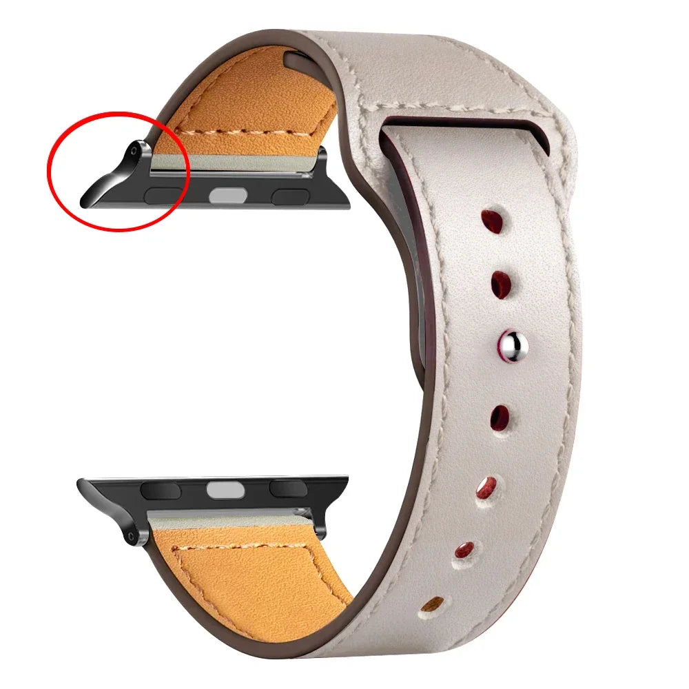 Leather band For Apple Watch band Ultra 49mm 46mm 44mm 40mm 38mm 42mm sport band Apple Watch Series 10 9 8 7 3 5 6 SE 41mm 45mm