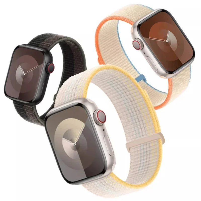 Nylon band For Apple Watch 11 10 9 8 7 45mm 41mm 42mm 46mm Ultra 3 2 1 49mm Adjustable band Apple Watch 6 5 4 SE3 44mm 40mm band