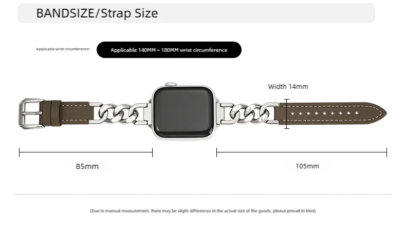 Leather band for Apple Watch 10 band 46mm 42mm 44mm 40mm 41mm 45mm Women Stainless Steel band Apple Watch Series 9 8 SE 7 6 Belt