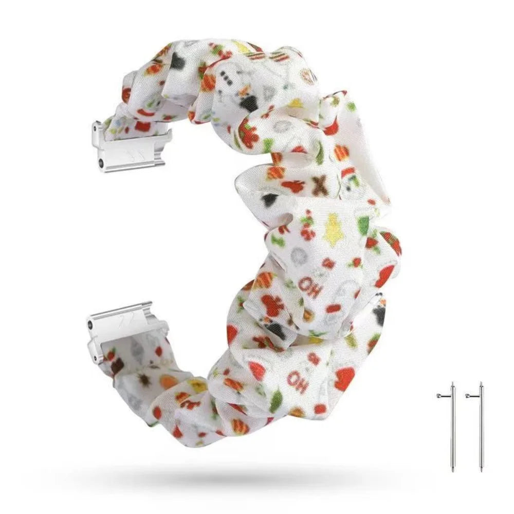 20mm 22mm Nylon Strap for Samsung Galaxy Watch 4/5/6 44mm 40mm/Classic/Active 2 Scrunchies Elastic Bracelet for Huawei GT2/4 Pro