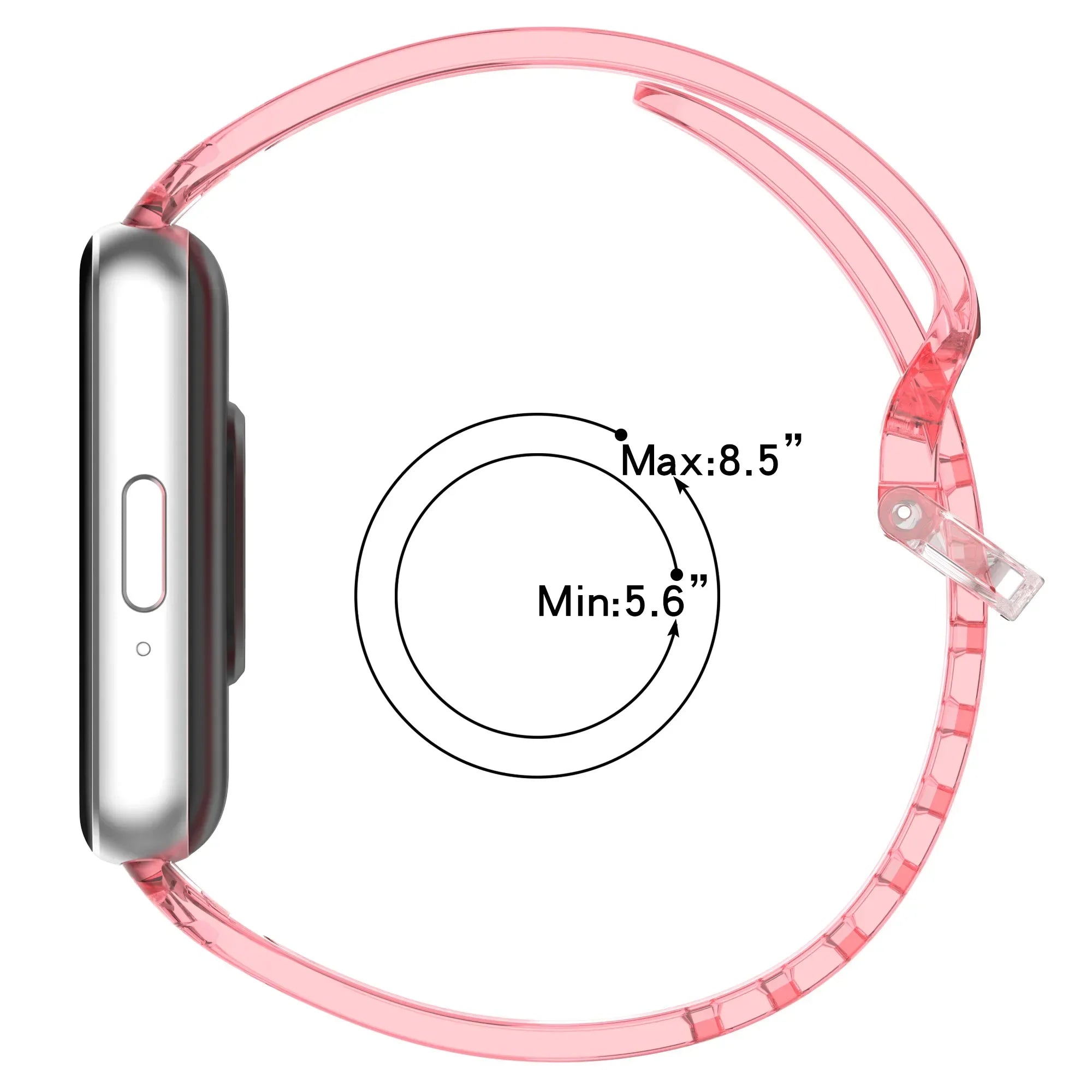 TPU Watchband For Samsung Fit3 Transparent Change Color Light Wrist Bracelet For Samsung Fit 3 Strap Silicone Replacement Strap