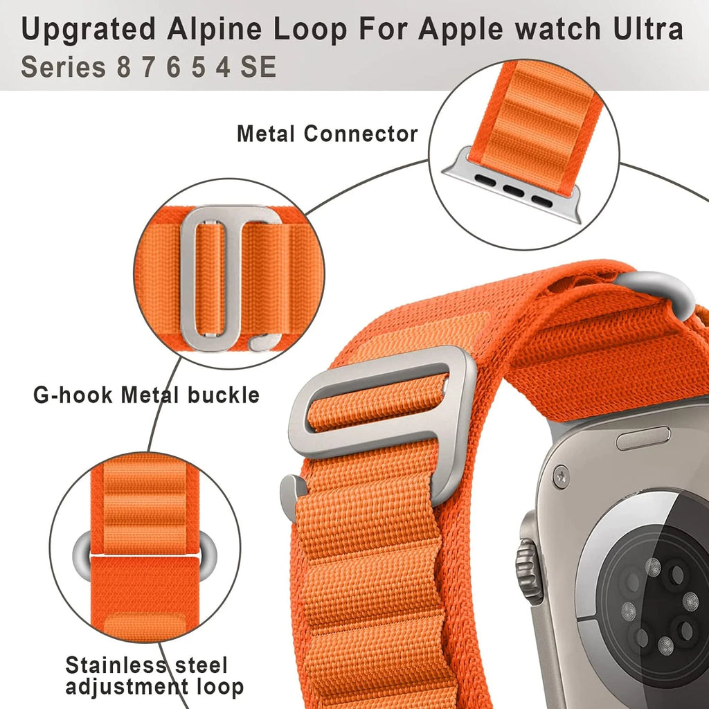 Original Alpine band for Apple Watch Ultra 3 band 49mm 45mm 44mm 41mm 42mm 40mm band correa Apple Watch Series 11 10 9 8 7 SE 6