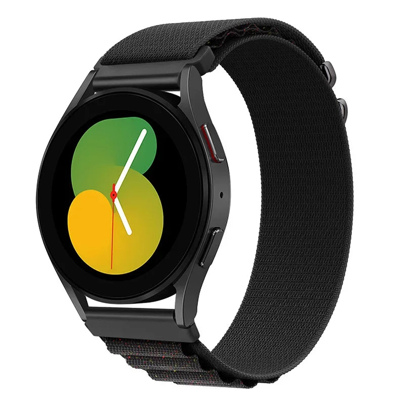 20mm 22mm Nylon Alpine Strap for Samsung Watch 7 6 5 Classic Bracelet Wristband for Huawei Watch 5/4/GT6-5 Pro 46mm Amazfit GTR
