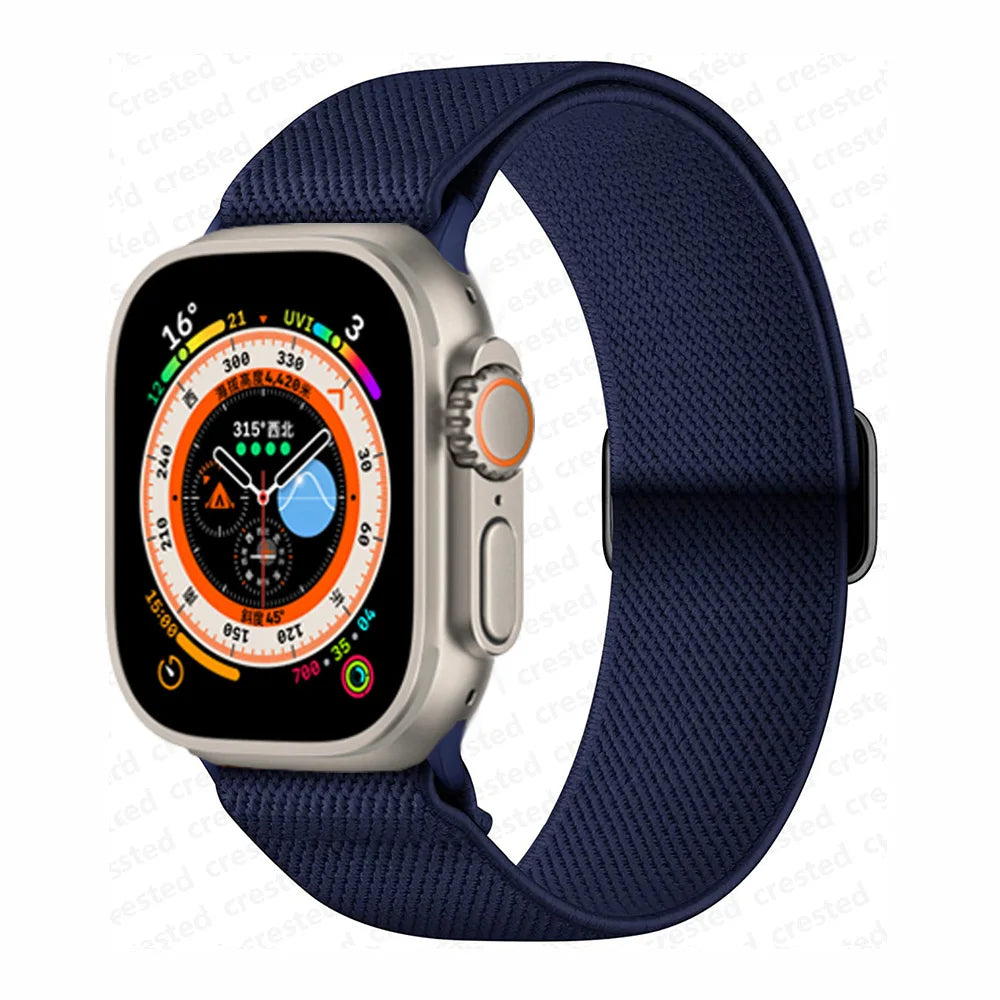 Scrunchie band for Apple Watch band 45mm 44mm 40mm 41mm 42mm 46mm 49mm Elastic Nylon band Apple Watch Series 10 9 8 7 SE Ultra 2