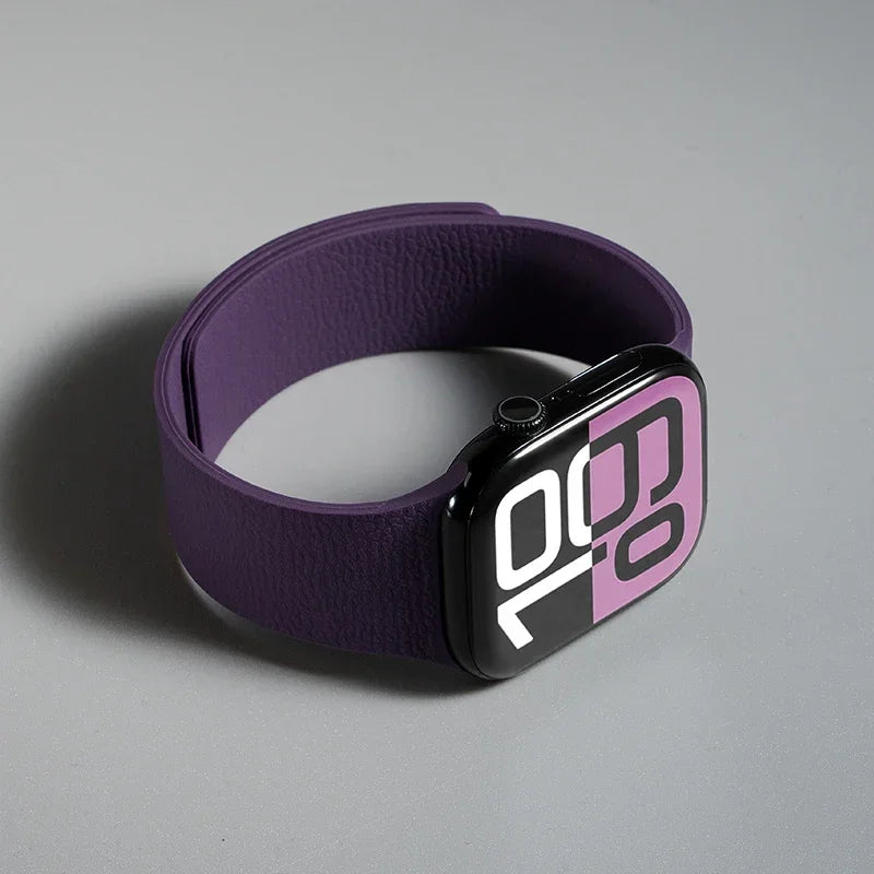 Magnetic Silicone band for Apple Watch band Ultra 3 40mm 44mm 46mm 45mm 49mm 42mm 41mm correa band Apple Watch 11 10 SE 9 8 7 6