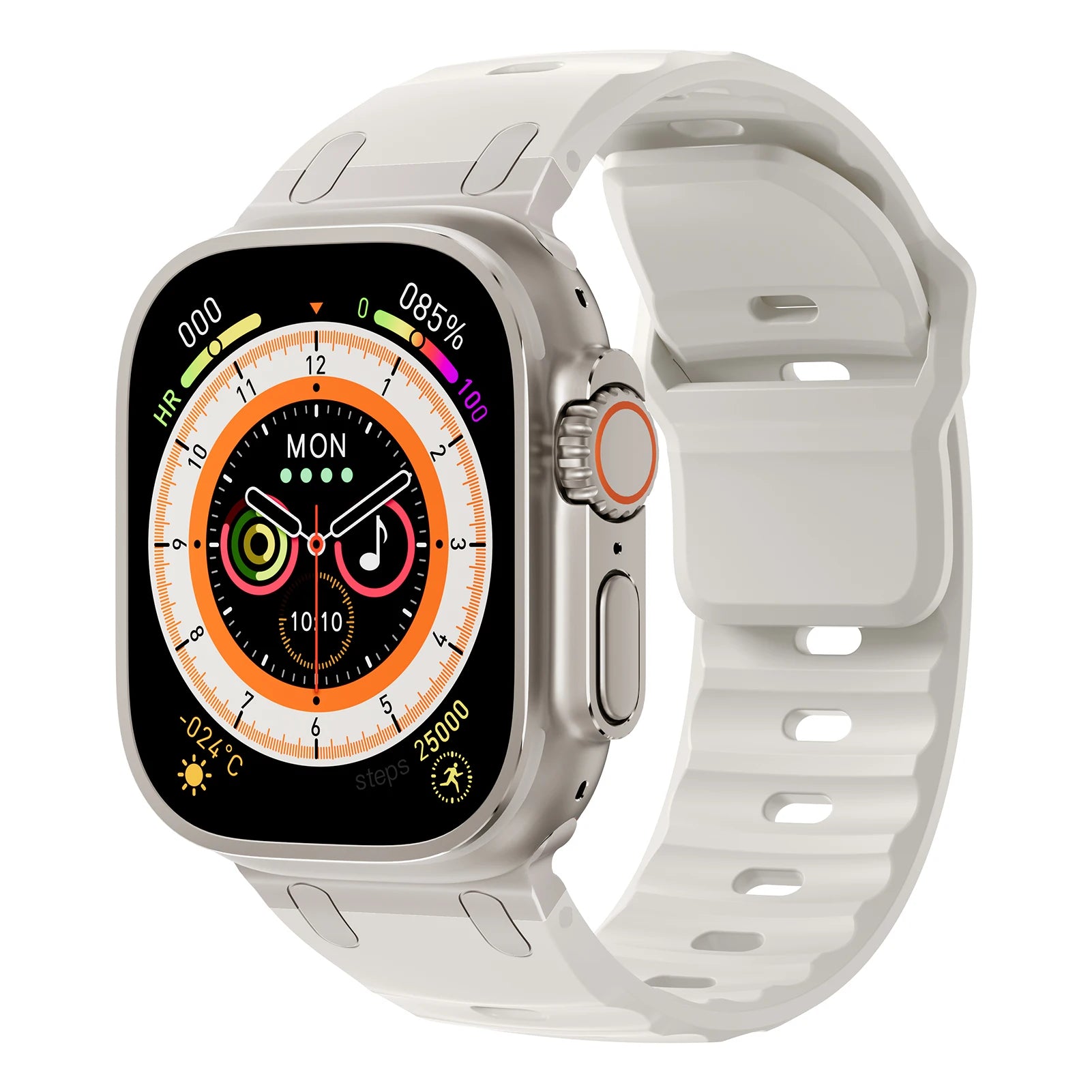 Sport Silicone band for Apple Watch Ultra 2 band 49mm Stainless Steel correa band Apple Watch Series 9 8 7 SE 10 45mm 44mm 46mm