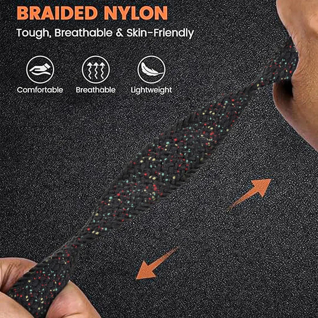 Parachute Buckle Elastic Nylon Strap for Samsung Galaxy Watch 8 40/44mm Luxury Band for Galaxy 8 Classic 46mm Sport Bracelet