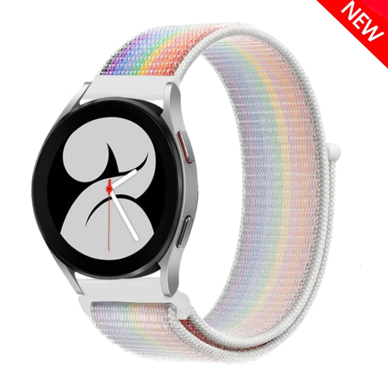 Band For Samsung Galaxy Watch 7/FE/4/5 Pro/6 classic/active 2 44mm 40mm Nylon correa Bracelet Huawei GT 2e 3 4 20mm 22mm Straps