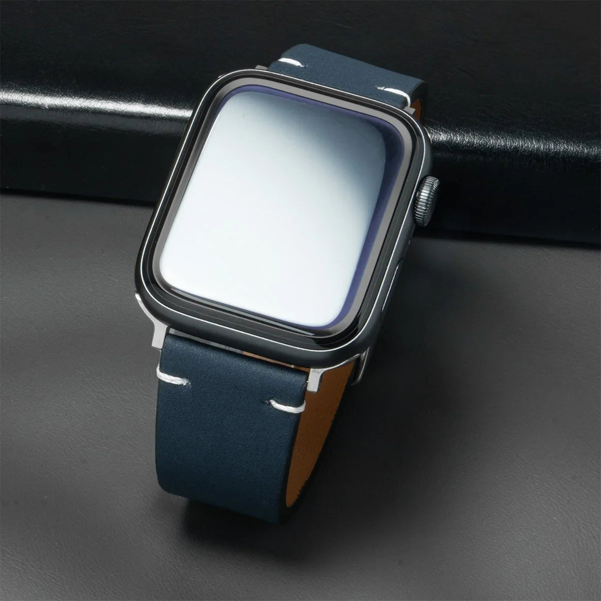 Leather band for Apple Watch band Ultra 2 49mm 46mm 42mm 45mm 44mm 42mm 40mm 41mm watch band for Apple Watch Series 10 9 8 7 6 SE 5 4