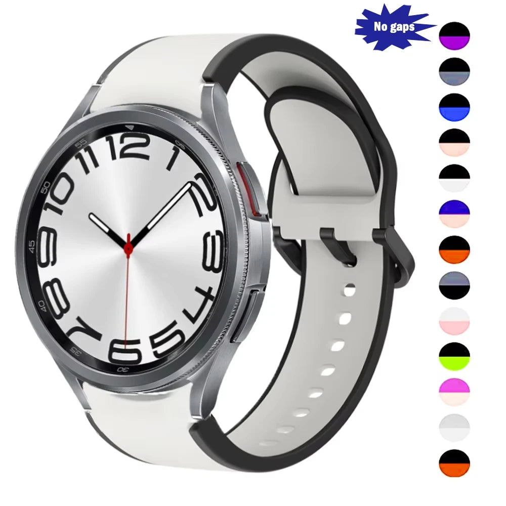 Official 1:1 Strap for Samsung Watch 6/5/4 44mm 40mm Watch5 Pro 45mm Bespoke Edition Sport 20mm Band Galaxy 6 Classic 43mm 47mm