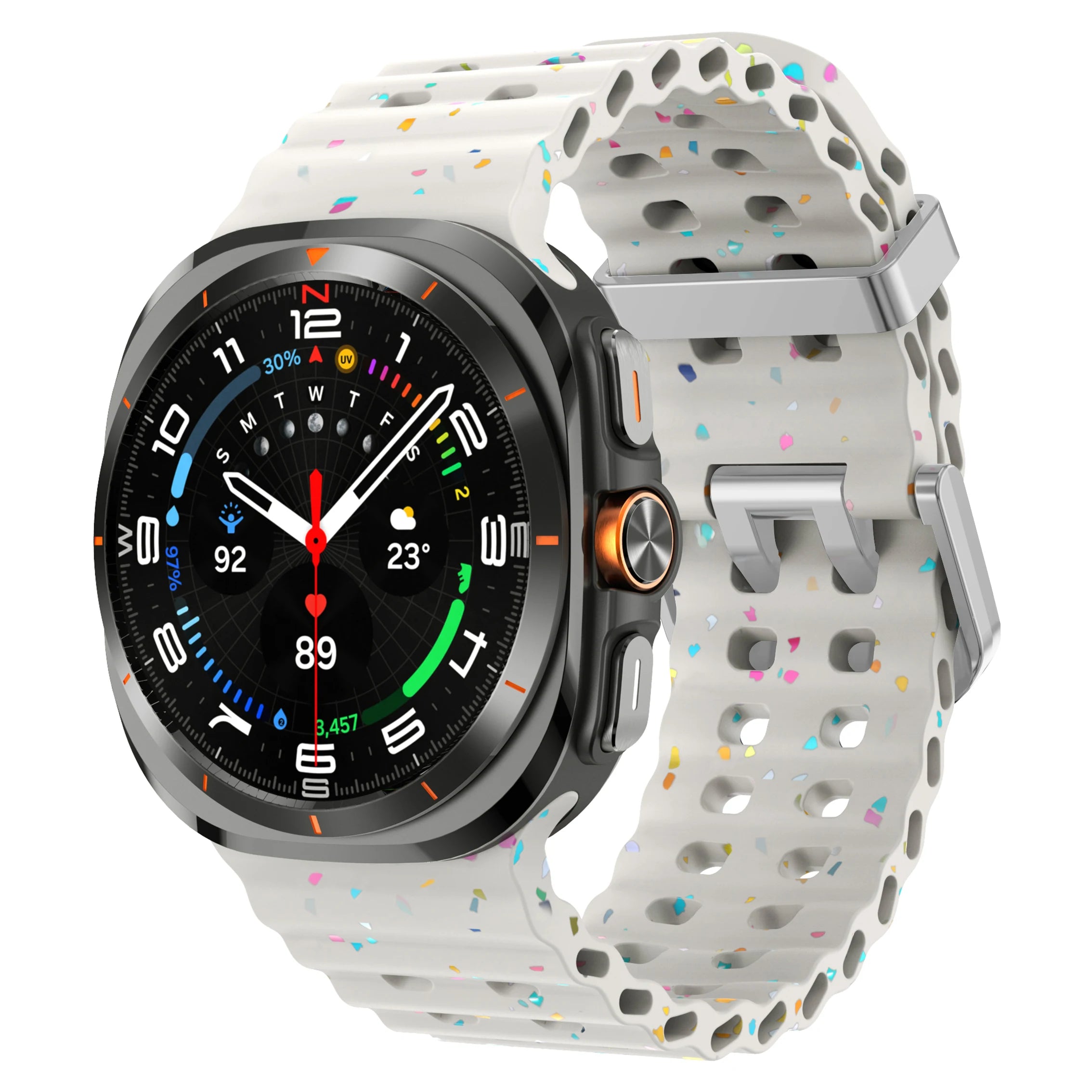 Silicone Breathable Strap For Samsung Galaxy Watch Ultra 47mm Marine Wristband Bracelet Galaxy Watch Ultra(2025) 47mm Watchband