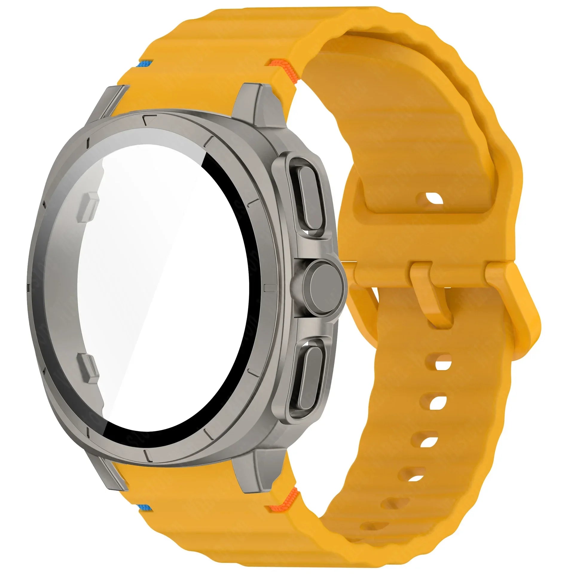 Case+Strap for Samsung Galaxy Watch 7 40mm 44mm Appearance Upgrade Ultra 47mm for Galaxy Watch 7 Sports silicone Bracelet