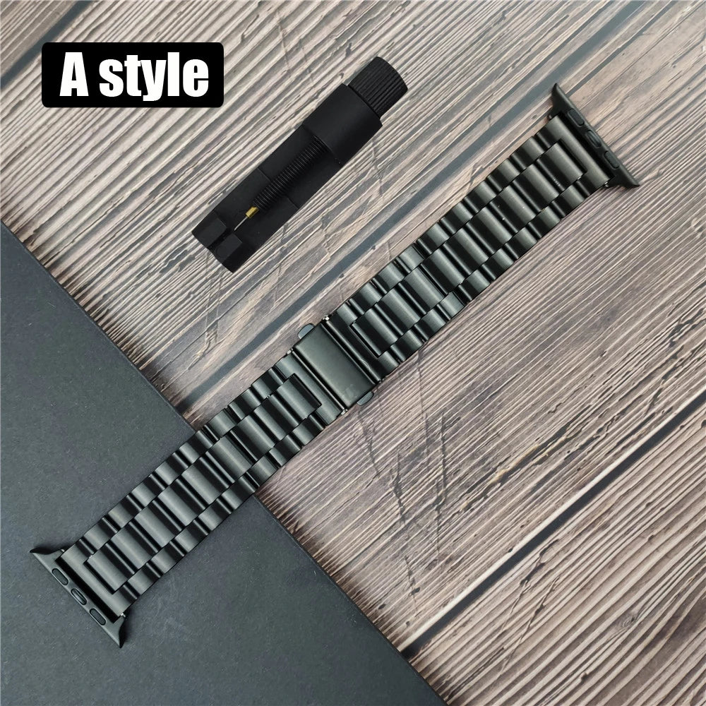 Classic stainless steel Correa for Apple Watch 10 46mm 42mm band Ultra 2 49mm 9 8 7 6 5 4 SE 45mm 44mm 41mm 40mm 3 38mm band