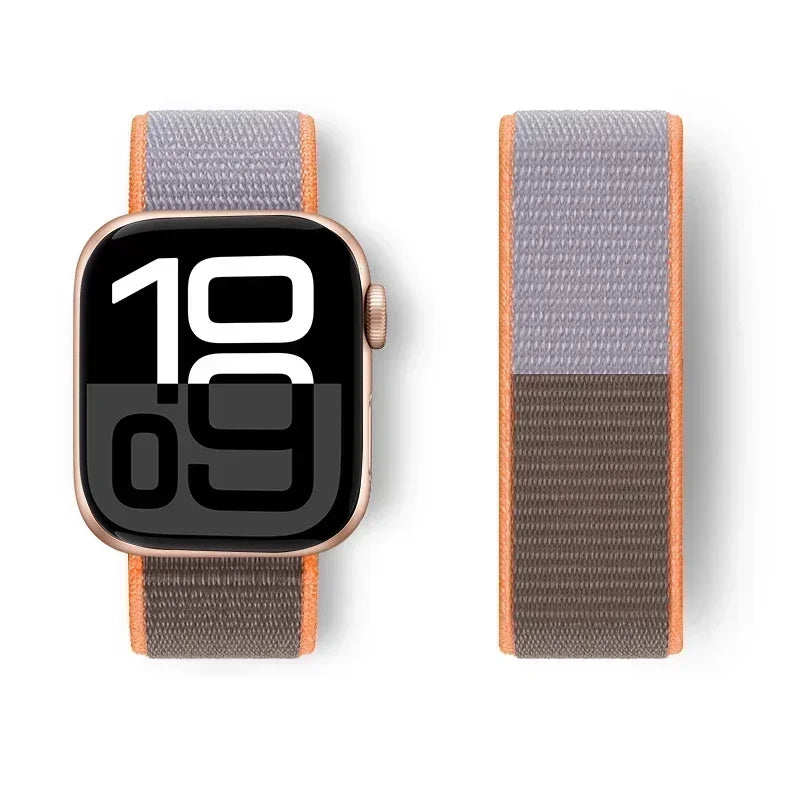Nylon Loop For Apple Watch band 44mm 40mm 45mm 41mm 42mm 38mm 45mm sport band Apple Watch Series 9 8 7 SE 6 5 3 Ultra 2 49mm band