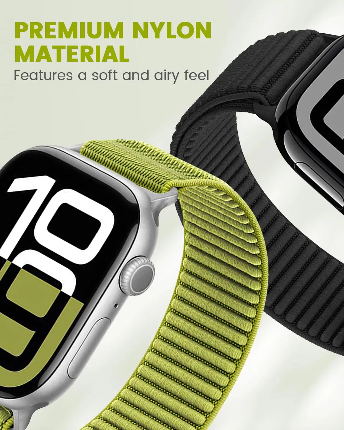 Braided Nylon Loop band for Apple Watch band 42mm 46mm 45mm 44mm 46mm 49mm band brecelet correa Apple Watch Ultra 3 SE 11 10 9 8 7 bands