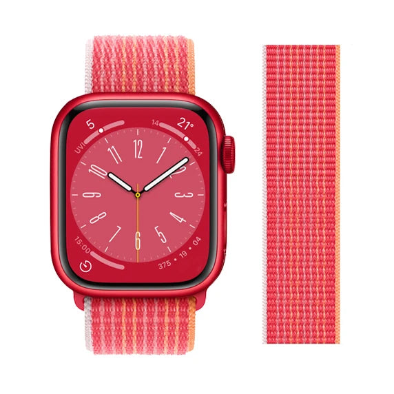 Nylon loop Correa For Apple Watch band 45mm 44mm 46mm 40mm 49mm 41mm 42mm 38mm band Apple Watch Series 6 SE 7 8 9 10 Ultra 2 bands