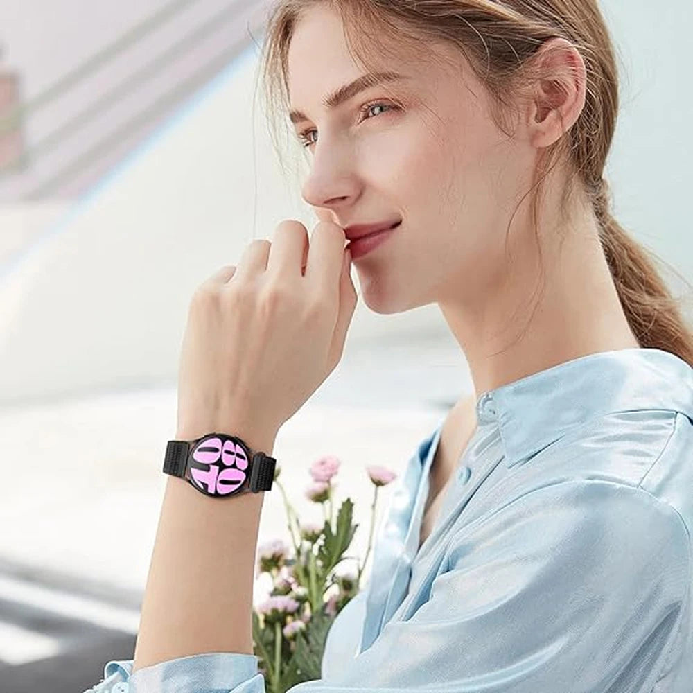 Band For Samsung Galaxy Watch 7/FE/4/5 Pro/6 classic/active 2 44mm 40mm Nylon correa Bracelet Huawei GT 2e 3 4 20mm 22mm Straps