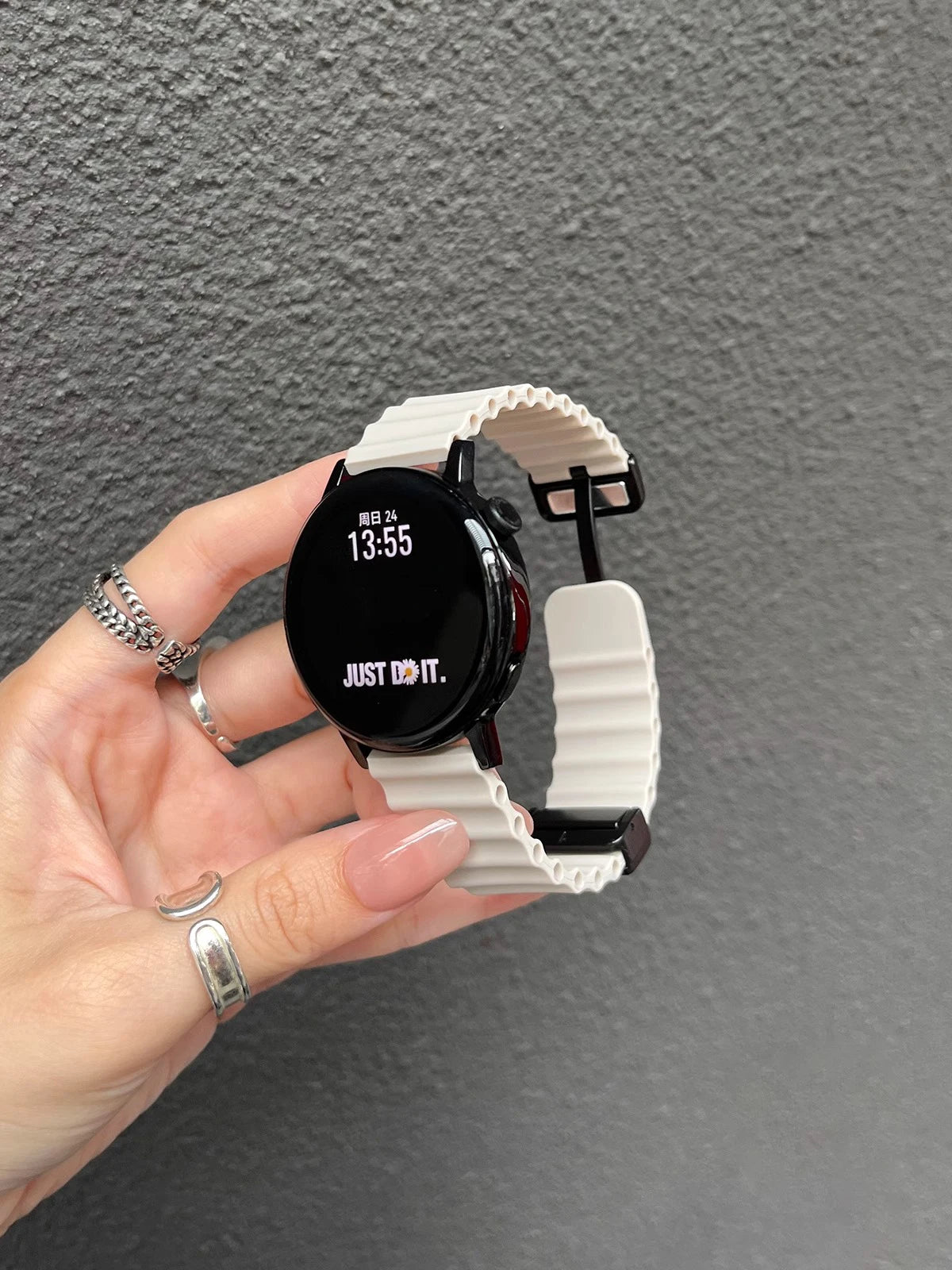 Ocean Silicone Loop Strap For Samsung Galaxy Watch 7 6 5 40mm 44mm Adjustable Bracelet Watchband For Galaxy 4 6 Classic 20/22mm