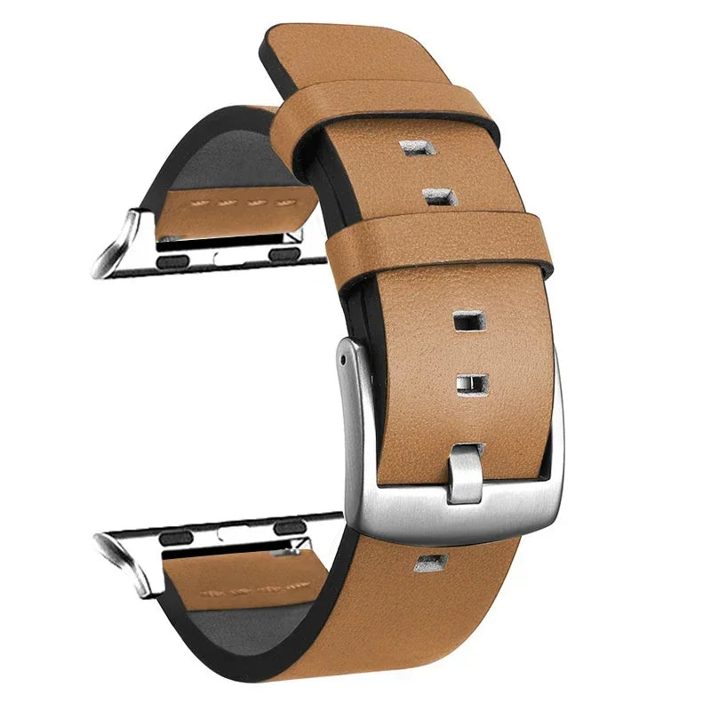 Leather band For Apple Watch band 46mm 45mm 44mm 49mm 41mm 40mm 42mm 38mm wristband correa band Apple Watch Series Ultra 10 9 5 6 SE 7 8