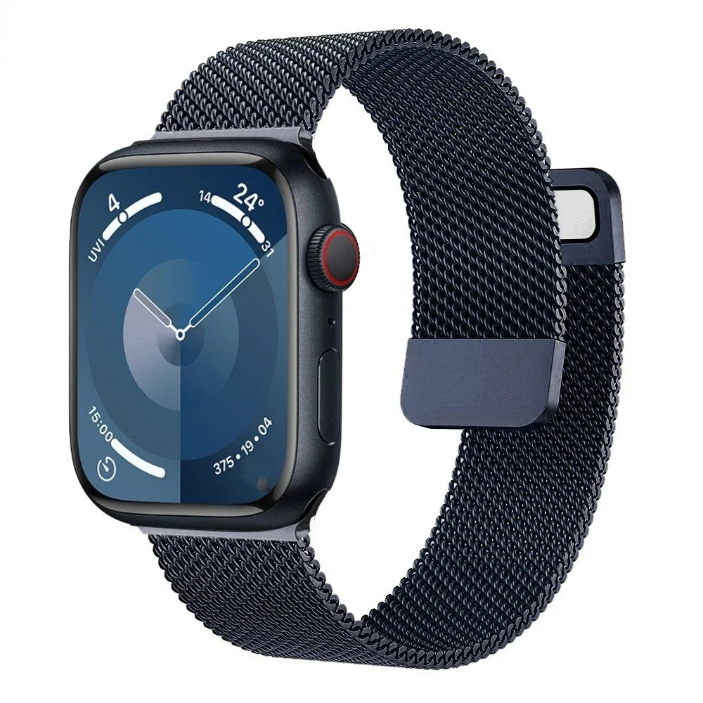 Magnetic Milanese band For Apple Watch 11 10 9 8 7 46mm 42mm 45mm 41mm Ultra 3 2 49mm band Apple Watch 6 5 4 SE3 44mm 40mm Band