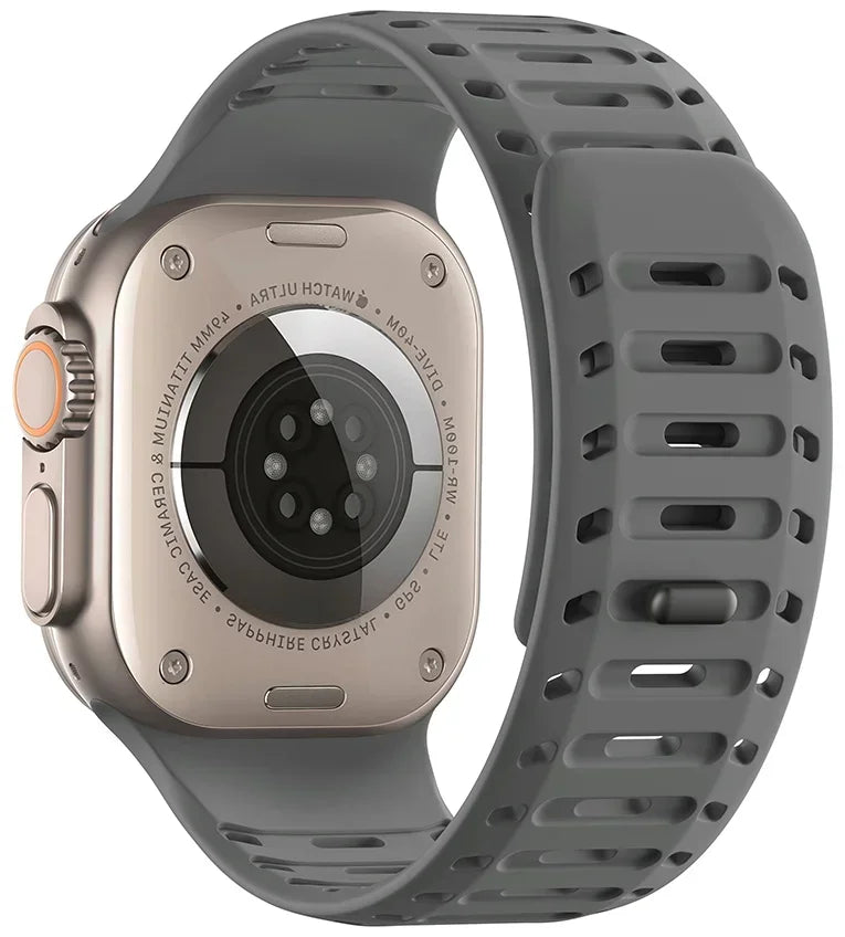 Magnetic Silicone band for Apple Watch Ultra 3 2 1 49mm Series 11 10 46mm Sport watch band Apple Watch 9 8 7 6 5 SE 3 45mm 44mm Band