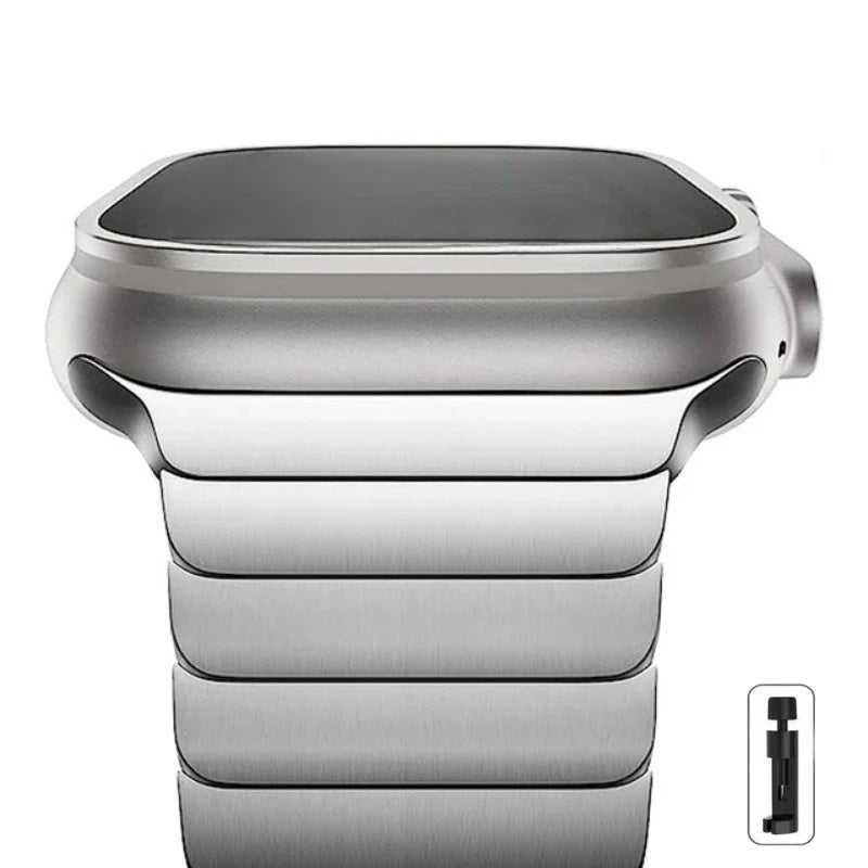 Luxury Stainless Steel band For Apple Watch Series 10 9 46mm 45mm 38mm 42mm 44mm 40mm Link band Apple Watch Ultra 2 49mm metal Band.